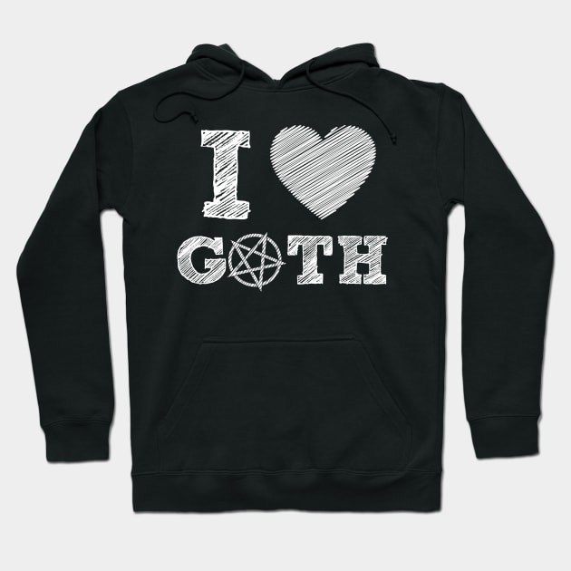 Gothic, love of the black scene Hoodie by SpassmitShirts